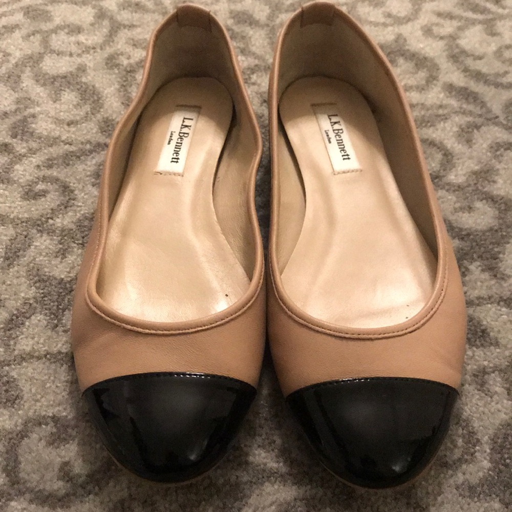 Classic L.K.Bennett ballet flats, used, Size 37